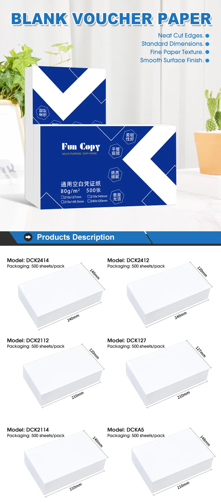 premium blank voucher paper