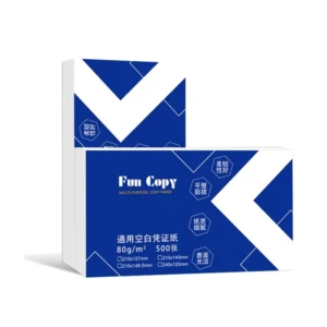 Fun Copy brand 80gsm general blank voucher paper, 500 sheets per ream for financial accounting and multi-purpose office use.